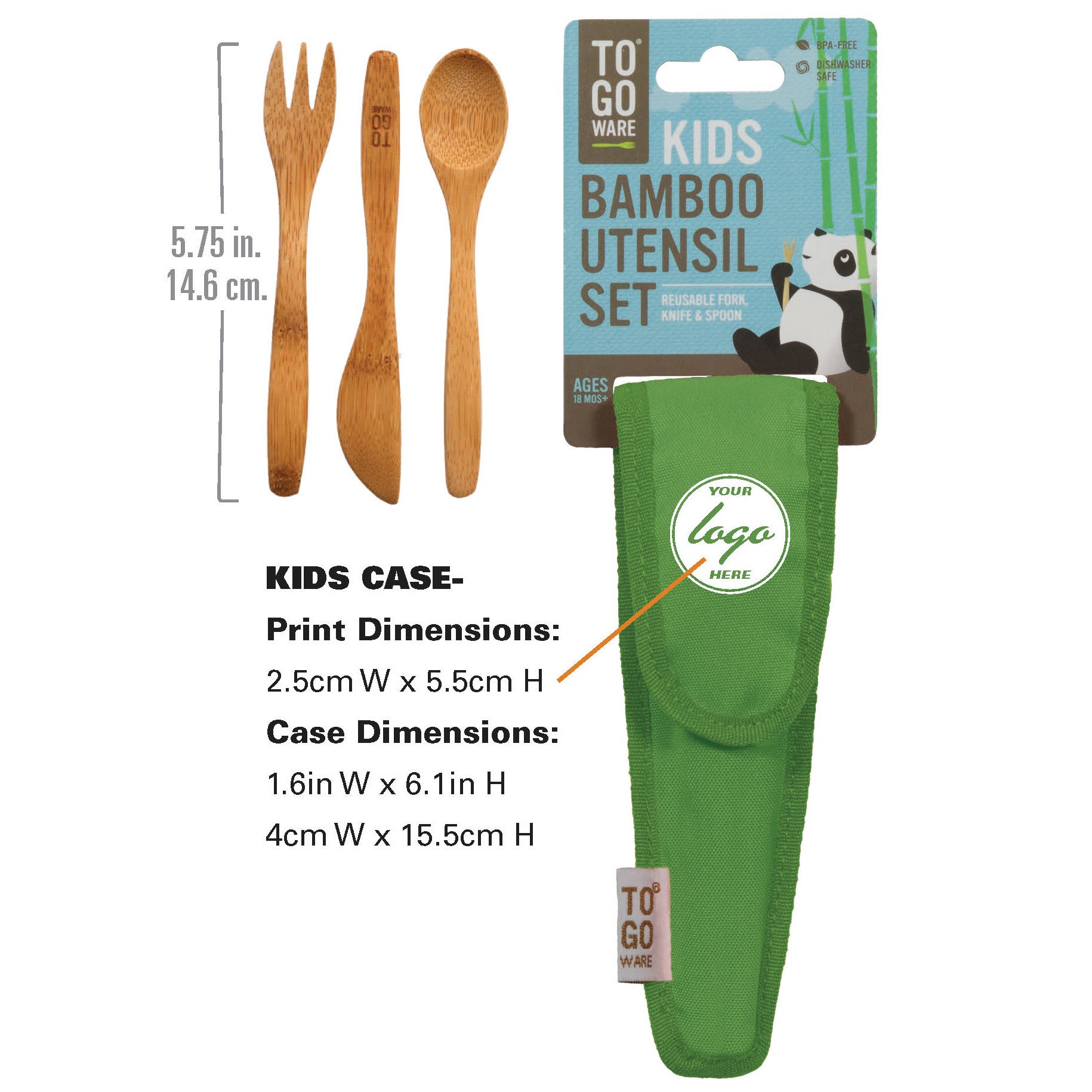 ChicoBag Kids ToGo Ware Reusable Utensil Set Eco Promotional Products